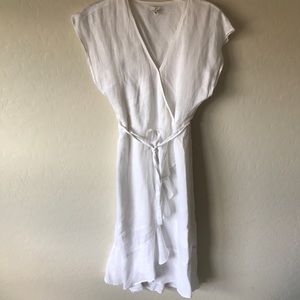 Joie Filma Dress Wrap Maxi Linen